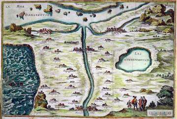Carte de Tendre agrandie